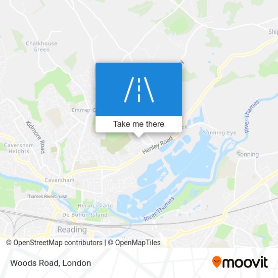 Woods Road map