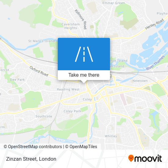 Zinzan Street map