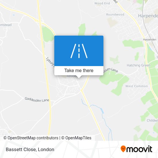 Bassett Close map