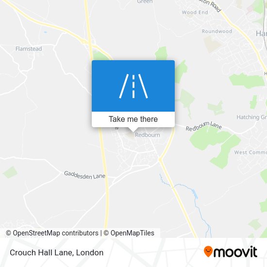 Crouch Hall Lane map