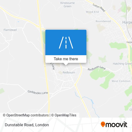 Dunstable Road map