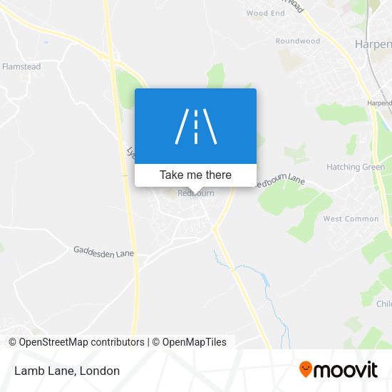 Lamb Lane map