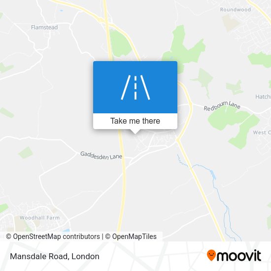 Mansdale Road map
