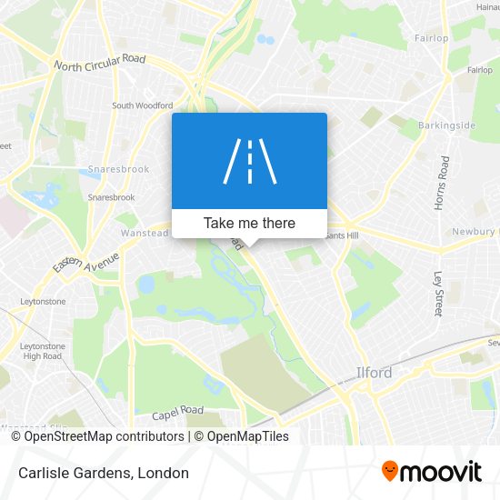 Carlisle Gardens map