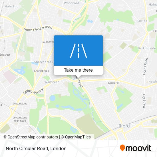 North Circular Road map