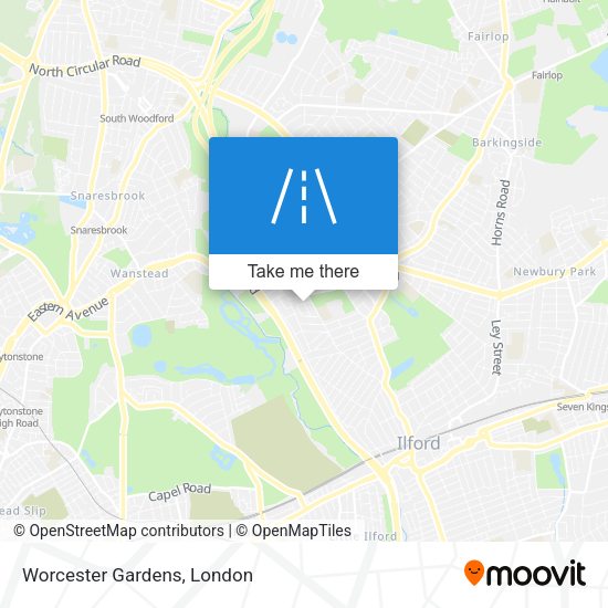 Worcester Gardens map