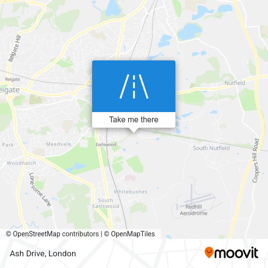 Ash Drive map