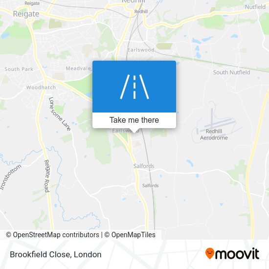 Brookfield Close map