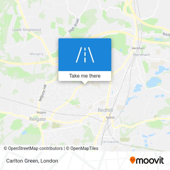 Carlton Green map