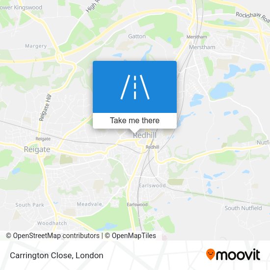 Carrington Close map