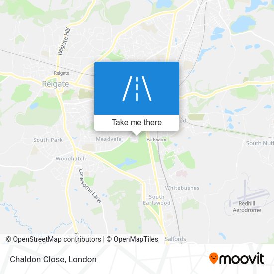 Chaldon Close map
