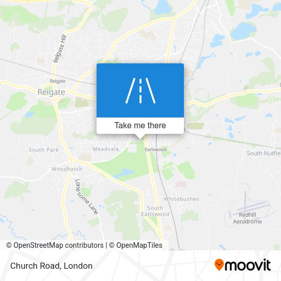Church Road map