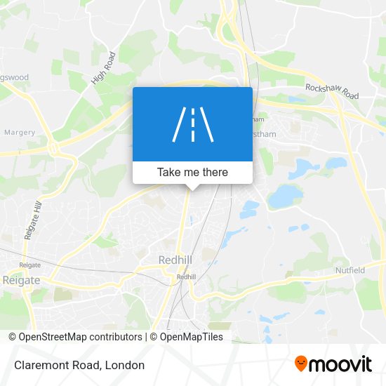 Claremont Road map