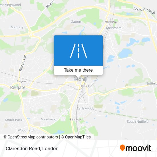 Clarendon Road map
