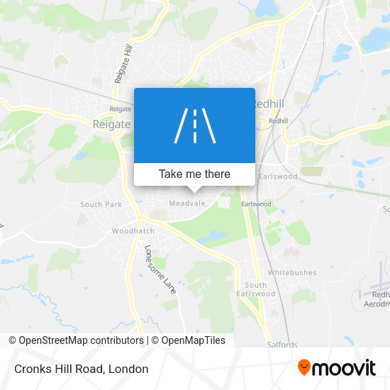 Cronks Hill Road map