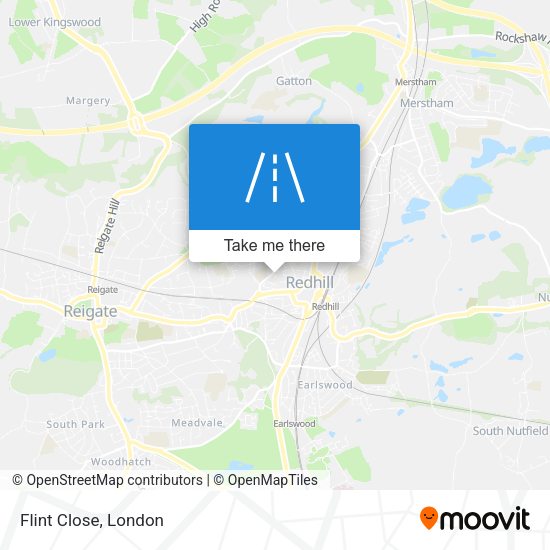 Flint Close map