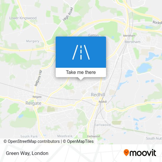 Green Way map