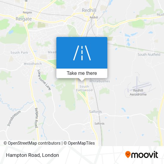 Hampton Road map