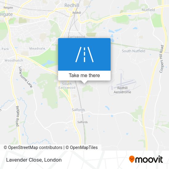 Lavender Close map