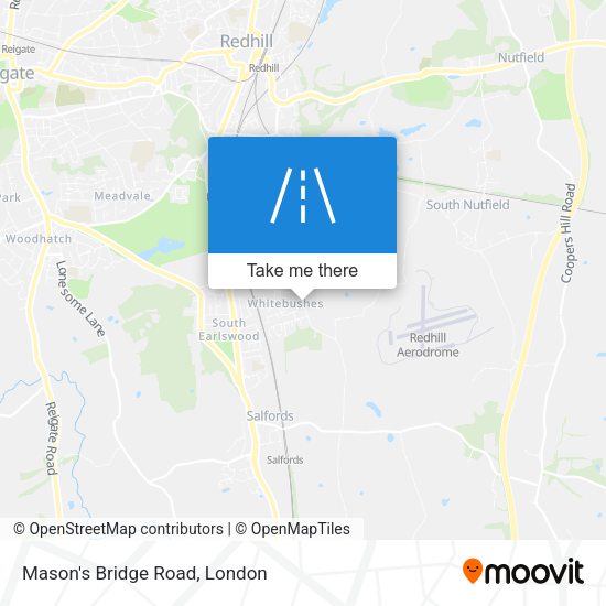 Mason's Bridge Road map