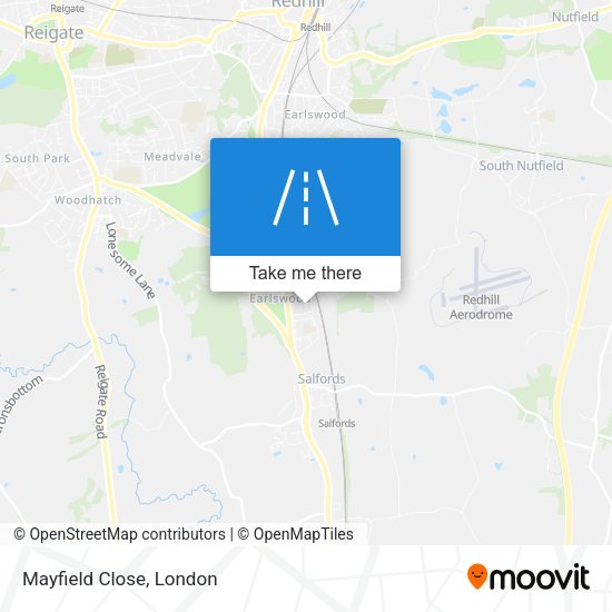 Mayfield Close map