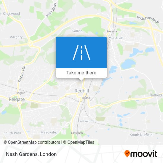 Nash Gardens map
