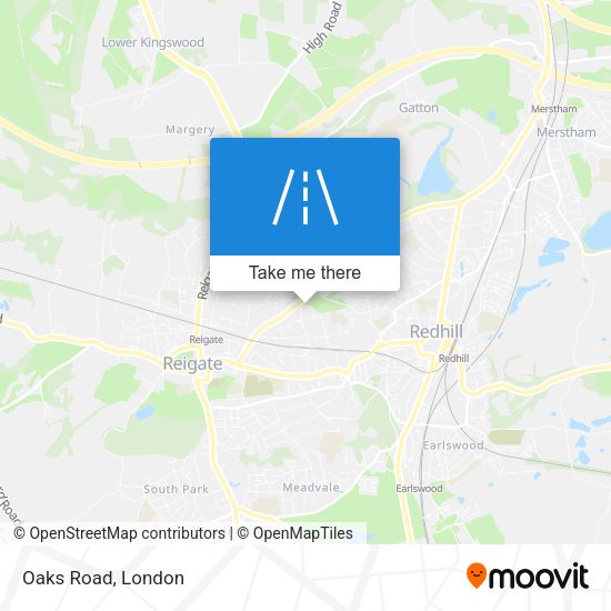 Oaks Road map