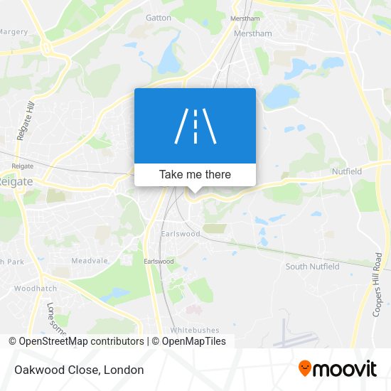 Oakwood Close map