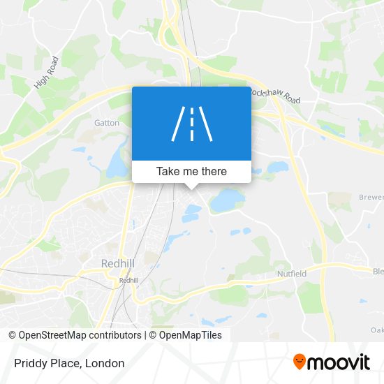 Priddy Place map