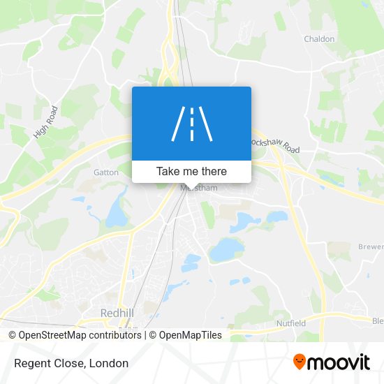 Regent Close map