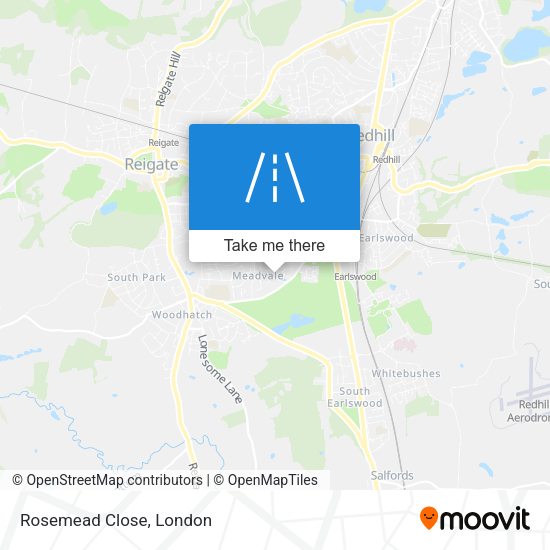 Rosemead Close map