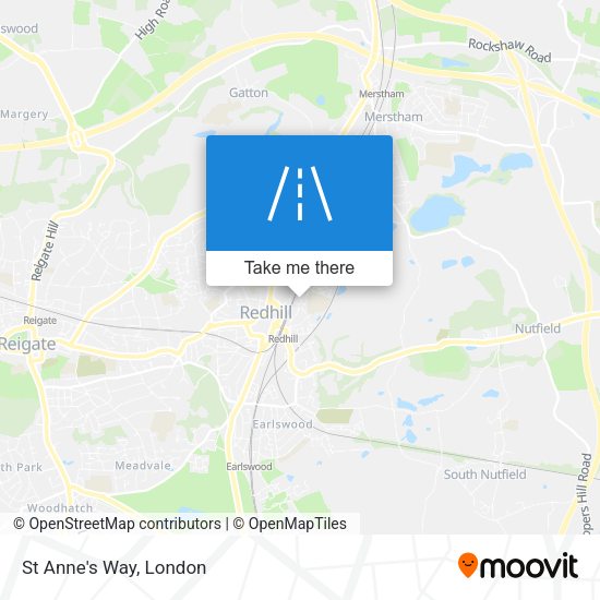 St Anne's Way map