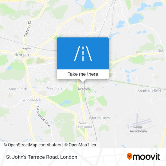 St John's Terrace Road map