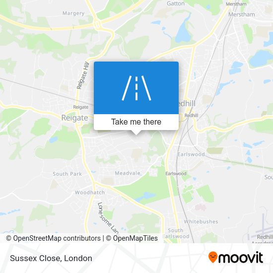 Sussex Close map