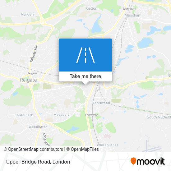 Upper Bridge Road map