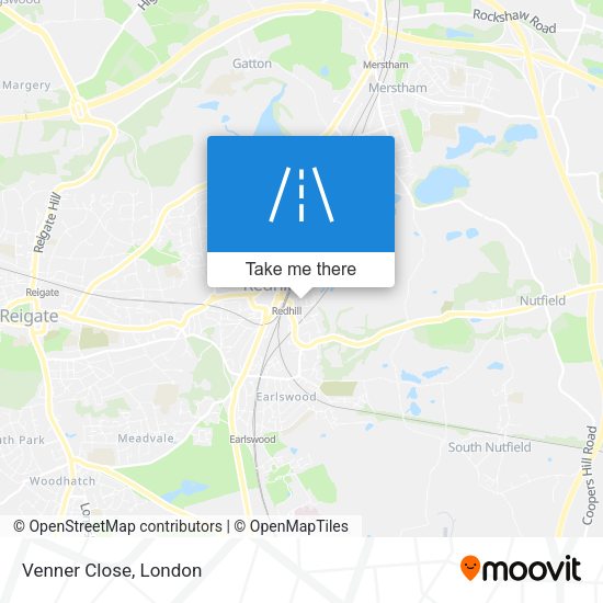 Venner Close map