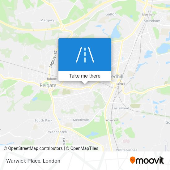 Warwick Place map