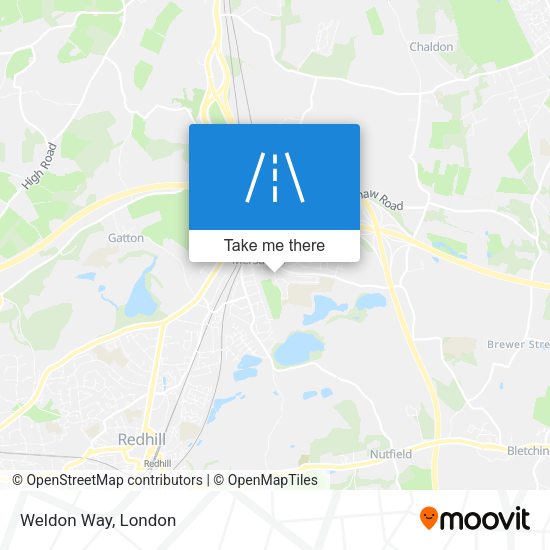 Weldon Way map