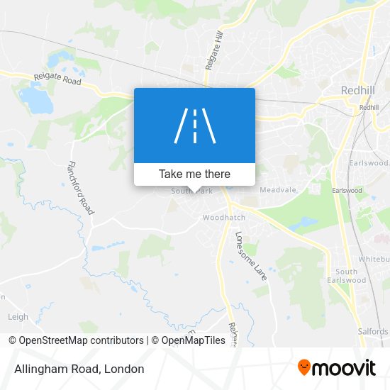 Allingham Road map