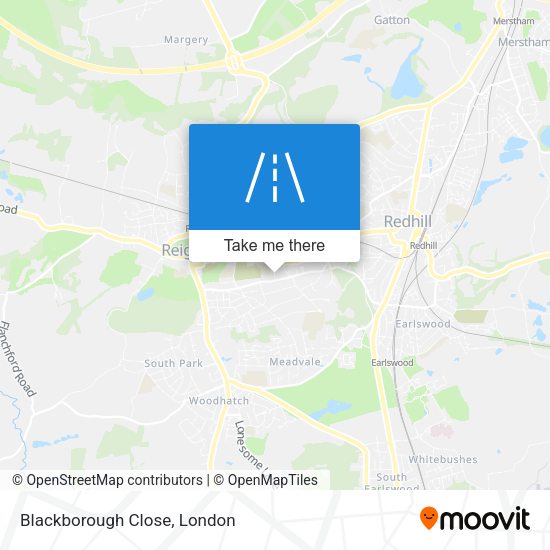 Blackborough Close map