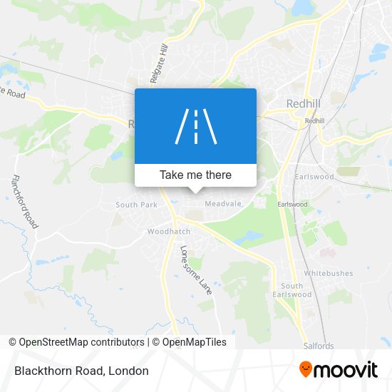 Blackthorn Road map