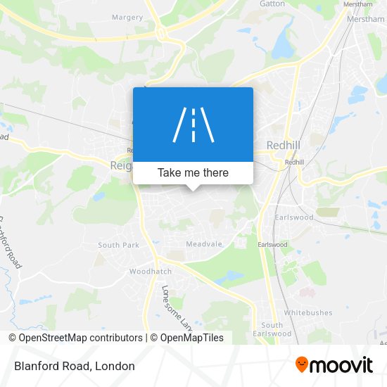 Blanford Road map