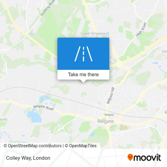Colley Way map
