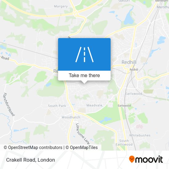 Crakell Road map