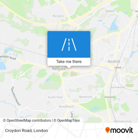 Croydon Road map