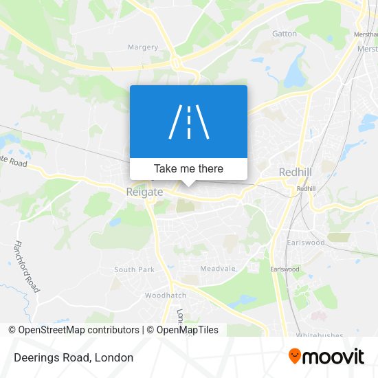 Deerings Road map