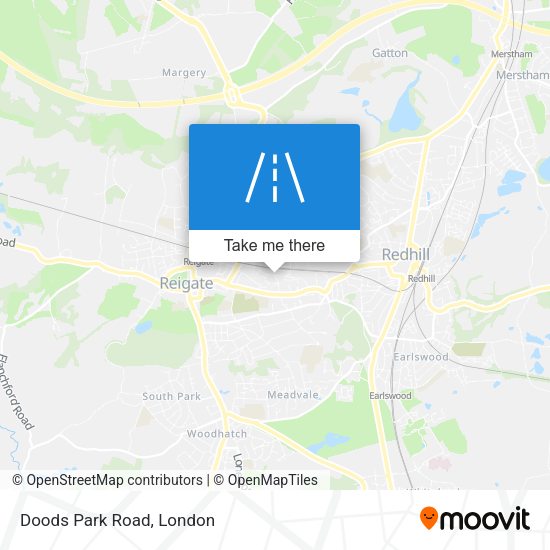 Doods Park Road map