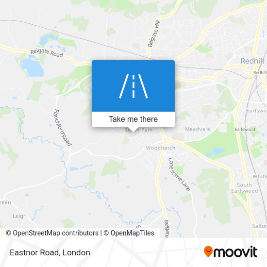Eastnor Road map