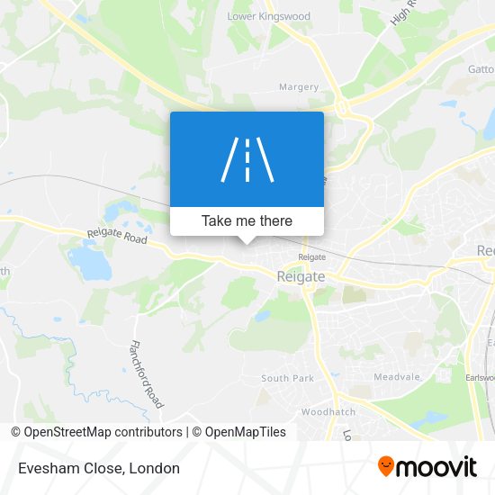 Evesham Close map