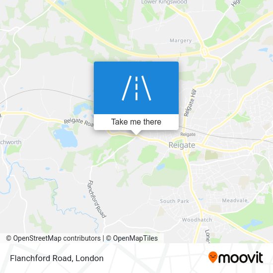 Flanchford Road map